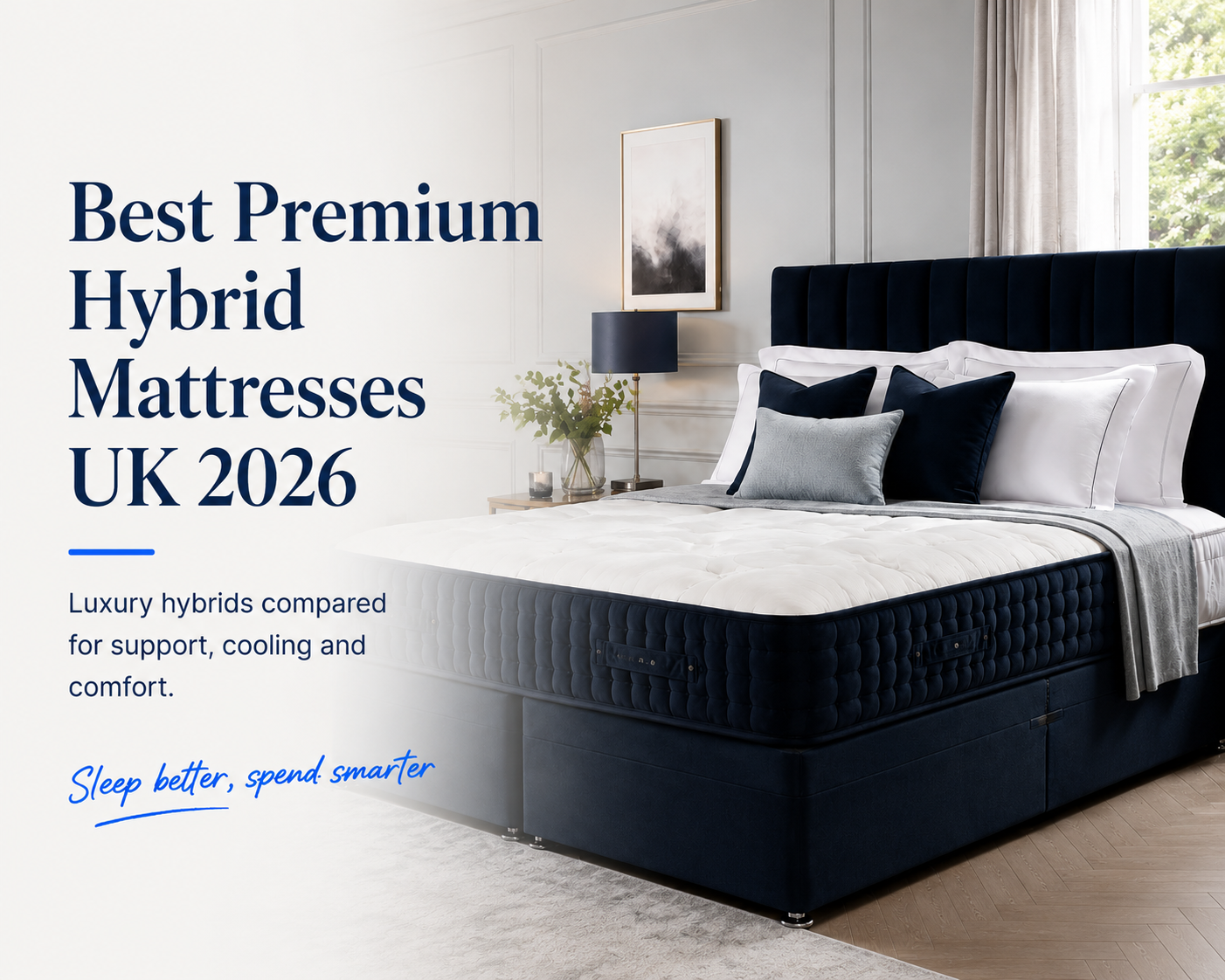 Best Premium Hybrid Mattresses UK 2026 — luxury hybrids compared for support, cooling and comfort