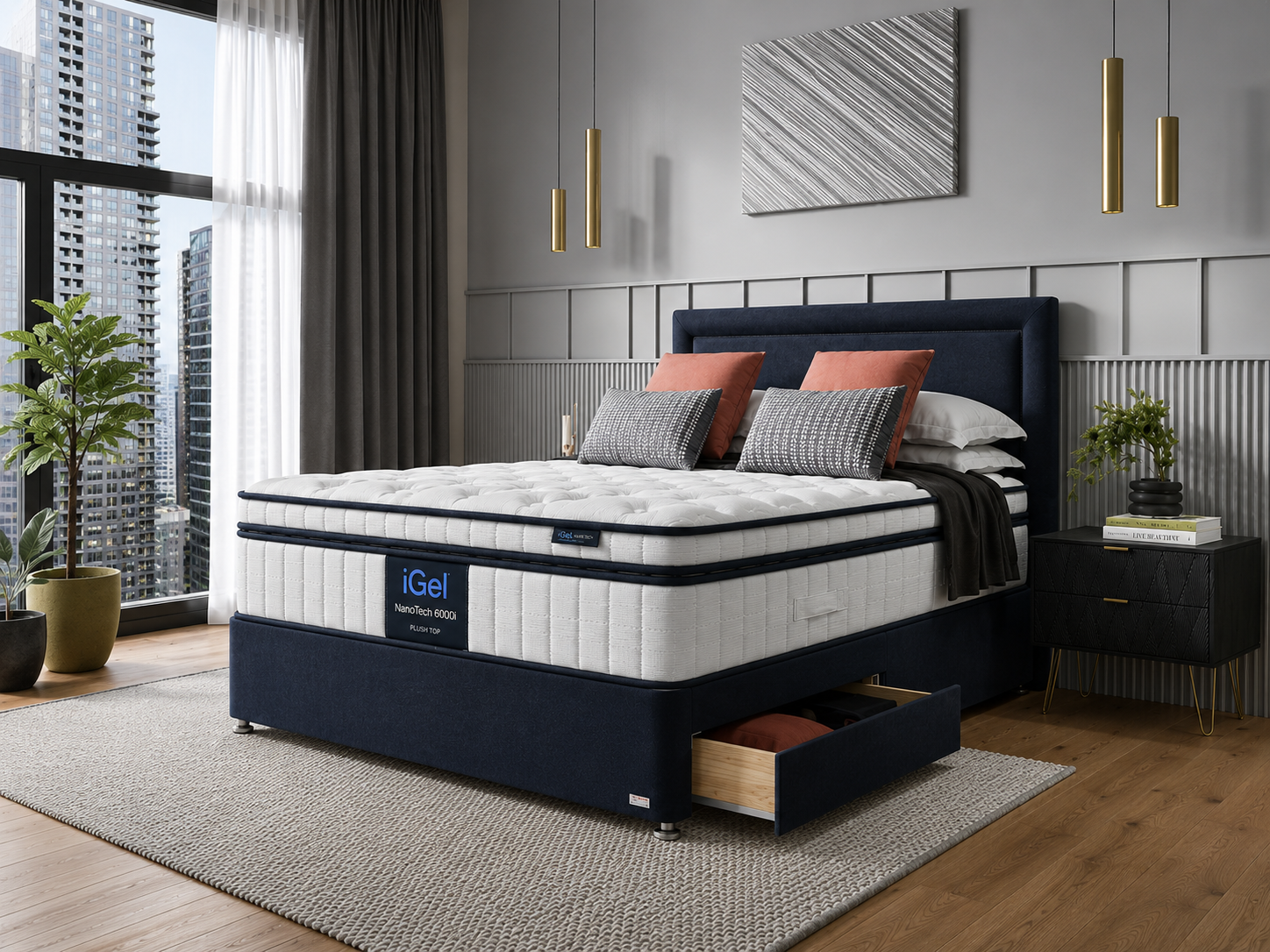 iGel NanoTech 6000i Plushtop — iGel NanoTech 6000i Plushtop in a bedroom setting